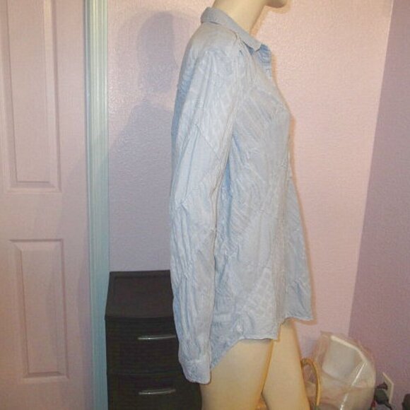 Sundance Simply Shannon Henley Top Size M Patchwork Embroidered Pintuck Boho - Picture 7 of 12